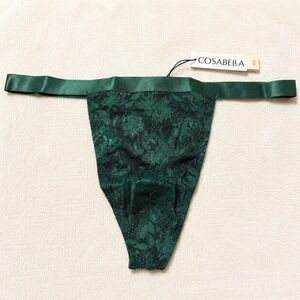 COSABELLA Men's Italian Thong Congo Green Lace Underwear - Size XL / NWT